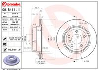 BREMBO 09B41111 - Disco de freno - PRIME LINE - UV Coated