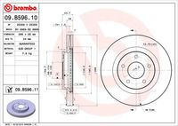 BREMBO 09B59611 - Lado de montaje: Eje trasero<br>Tipo de disco de frenos: macizo<br>Espesor de disco de frenos [mm]: 9<br>Número de orificios: 5<br>Altura [mm]: 62<br>Diámetro de centrado [mm]: 68<br>Diámetro exterior [mm]: 292<br>Superficie: revestido<br>Espesor mínimo [mm]: 8<br>