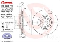 BREMBO 09.B635.11 - Disco de freno