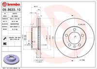 BREMBO 09B63310 - Disco de freno - PRIME LINE