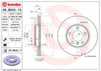 BREMBO 09B64510 - Disco de freno - PRIME LINE