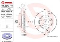 BREMBO 09B64710 - Disco de freno - PRIME LINE