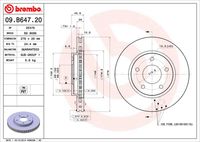 BREMBO 09B64720 - Disco de freno - PRIME LINE