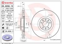 BREMBO 09A55811 - Disco de freno - PRIME LINE - UV Coated