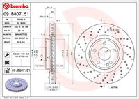 BREMBO 09.B807.51 - Disco de freno