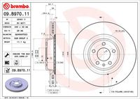 BREMBO 09B97011 - Lado de montaje: Eje trasero<br>Número de PR: 2EJ<br>Número de PR: 2EA<br>Tipo de disco de frenos: perforado/ventil. int.<br>Espesor de disco de frenos [mm]: 22<br>Número de orificios: 5<br>Artículo complementario / información complementaria 2: con tornillos<br>Altura [mm]: 36<br>Diámetro de centrado [mm]: 68<br>Diámetro exterior [mm]: 330<br>Procesamiento: altamente carbonizado<br>Superficie: revestido<br>Espesor mínimo [mm]: 20,5<br>