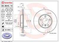 BREMBO 09B64511 - Disco de freno - PRIME LINE - UV Coated