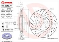 BREMBO 09B91311 - Disco de freno - PRIME LINE - UV Coated