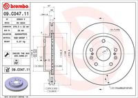 BREMBO 09C04711 - Lado de montaje: Eje trasero<br>Tipo de disco de frenos: macizo<br>Espesor de disco de frenos [mm]: 9<br>Número de orificios: 5<br>Artículo complementario / información complementaria 2: con tornillos<br>Altura [mm]: 43<br>Diámetro de centrado [mm]: 62<br>Diámetro exterior [mm]: 259<br>Superficie: revestido<br>Espesor mínimo [mm]: 8<br>