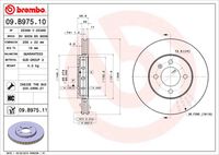 BREMBO 09B97510 - Disco de freno - PRIME LINE