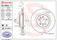 BREMBO 09B85811 - Disco de freno - PRIME LINE - UV Coated