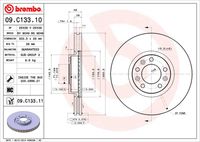 BREMBO 09C13311 - Lado de montaje: Eje delantero<br>Tipo de disco de frenos: ventilación interna<br>Tipo de disco de frenos: ranurado<br>Espesor de disco de frenos [mm]: 26<br>Número de orificios: 4<br>Artículo complementario / información complementaria 2: con tornillos<br>Altura [mm]: 34<br>Diámetro de centrado [mm]: 66<br>Diámetro exterior [mm]: 283<br>Superficie: revestido<br>Espesor mínimo [mm]: 24<br>Par apriete [Nm]: 90<br>