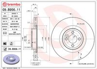 BREMBO 09B95611 - Disco de freno - PRIME LINE - UV Coated