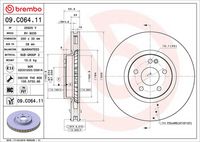 BREMBO 09C06411 - Disco de freno - PRIME LINE - UV Coated