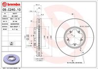 BREMBO 09C24010 - Disco de freno - PRIME LINE