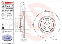 BREMBO 09C24511 - Disco de freno - PRIME LINE - UV Coated