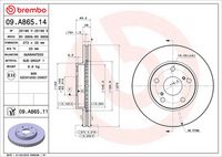 BREMBO 09.A865.11 - Disco de freno