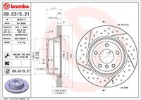 BREMBO 09C31521 - Disco de freno - PRIME LINE - UV Coated