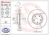 BREMBO 09C24010 - Disco de freno - PRIME LINE