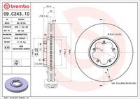 BREMBO 09.C243.10 - Disco de freno