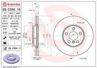 BREMBO 09C35011 - Disco de freno - PRIME LINE - UV Coated