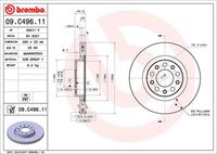 BREMBO 09C49611 - Disco de freno - PRIME LINE - UV Coated