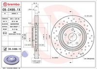 BREMBO 09C49911 - Disco de freno - PRIME LINE - UV Coated