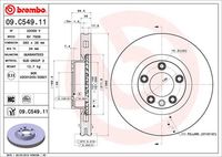 BREMBO 09C54911 - Lado de montaje: Eje trasero<br>Número de PR: 1KP<br>Número de PR: 2EL<br>Tipo de disco de frenos: ventilación interna<br>Espesor de disco de frenos [mm]: 28<br>Número de orificios: 5<br>Altura [mm]: 74<br>Diámetro de centrado [mm]: 85<br>Diámetro exterior [mm]: 358<br>Procesamiento: altamente carbonizado<br>Superficie: revestido<br>Espesor mínimo [mm]: 26<br>Par apriete [Nm]: 160<br>