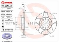 BREMBO 09C54711 - Disco de freno - PRIME LINE - UV Coated