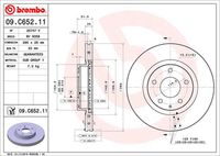 BREMBO 09C65211 - Lado de montaje: Eje trasero<br>Tipo de disco de frenos: macizo<br>Tipo de disco de frenos: perforado<br>Espesor de disco de frenos [mm]: 9<br>Número de orificios: 5<br>Altura [mm]: 39<br>Diámetro de centrado [mm]: 68<br>Diámetro exterior [mm]: 265<br>Superficie: revestido<br>Espesor mínimo [mm]: 7,5<br>