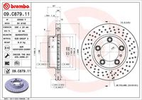 BREMBO 09C87911 - Disco de freno - PRIME LINE - UV Coated