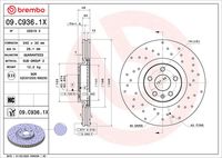 BREMBO 09C93611 - Disco de freno - PRIME LINE - UV Coated