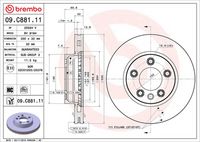 BREMBO 09C88111 - Disco de freno - PRIME LINE - UV Coated