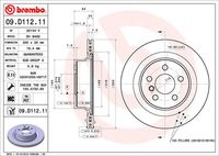 BREMBO 09D11211 - Disco de freno - PRIME LINE - UV Coated