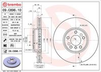 BREMBO 09C89611 - Disco de freno - PRIME LINE - UV Coated