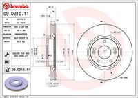 BREMBO 09D21011 - Disco de freno - PRIME LINE - UV Coated