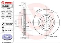 BREMBO 09D22811 - Disco de freno - PRIME LINE - UV Coated