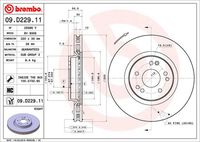 BREMBO 09D22911 - Disco de freno - PRIME LINE - UV Coated