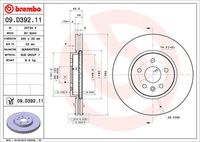 BREMBO 09D39211 - Disco de freno - PRIME LINE - UV Coated