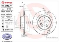 BREMBO 09D11211 - Disco de freno - PRIME LINE - UV Coated