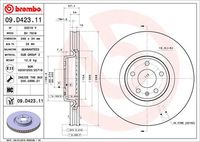 BREMBO 09D42311 - Lado de montaje: Eje delantero<br>Número de PR: 1LE<br>Número de PR: 1LF<br>Número de PR: 1ZV<br>Número de PR: 1ZW<br>Tipo de disco de frenos: ventilación interna<br>Espesor de disco de frenos [mm]: 30<br>Número de orificios: 5<br>Artículo complementario / información complementaria 2: con tornillos<br>Altura [mm]: 57<br>Diámetro de centrado [mm]: 68<br>Diámetro exterior [mm]: 338<br>Procesamiento: altamente carbonizado<br>Superficie: revestido<br>Espesor mínimo [mm]: 28<br>