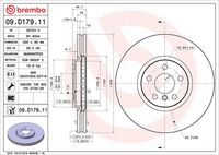 BREMBO 09D17911 - Disco de freno - PRIME LINE - UV Coated