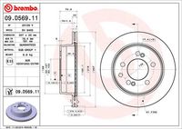 BREMBO 09.D569.11 - Disco de freno