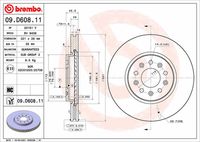 BREMBO 09D60811 - Disco de freno - PRIME LINE - UV Coated