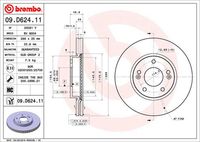 BREMBO 09D62411 - Lado de montaje: Eje delantero<br>Tamaño de llanta [pulgada]: 16<br>Tamaño freno: 16"<br>Tipo de disco de frenos: ventilación interna<br>Espesor de disco de frenos [mm]: 25<br>Número de orificios: 5<br>Artículo complementario / información complementaria 2: con tornillos<br>Altura [mm]: 47<br>Diámetro de centrado [mm]: 69<br>Diámetro exterior [mm]: 305<br>Procesamiento: altamente carbonizado<br>Superficie: revestido<br>Espesor mínimo [mm]: 23,4<br>