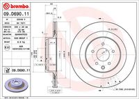 BREMBO 09D69011 - Disco de freno - PRIME LINE - UV Coated