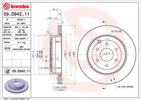 BREMBO 09D94211 - Lado de montaje: Eje delantero<br>año construcción desde: 05/2019<br>Tipo de disco de frenos: ventilación interna<br>Espesor de disco de frenos [mm]: 28<br>Número de orificios: 6<br>Altura [mm]: 54<br>Diámetro de centrado [mm]: 68<br>Diámetro exterior [mm]: 320<br>Superficie: revestido<br>Espesor mínimo [mm]: 26<br>