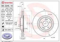 BREMBO 09C24511 - Disco de freno - PRIME LINE - UV Coated