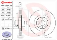 BREMBO 09950511 - Disco de freno - PRIME LINE - UV Coated