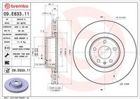 BREMBO 09D42411 - Disco de freno - PRIME LINE - UV Coated